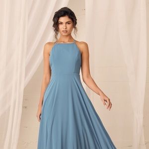 Lulus Dusty Blue Maxi Dress